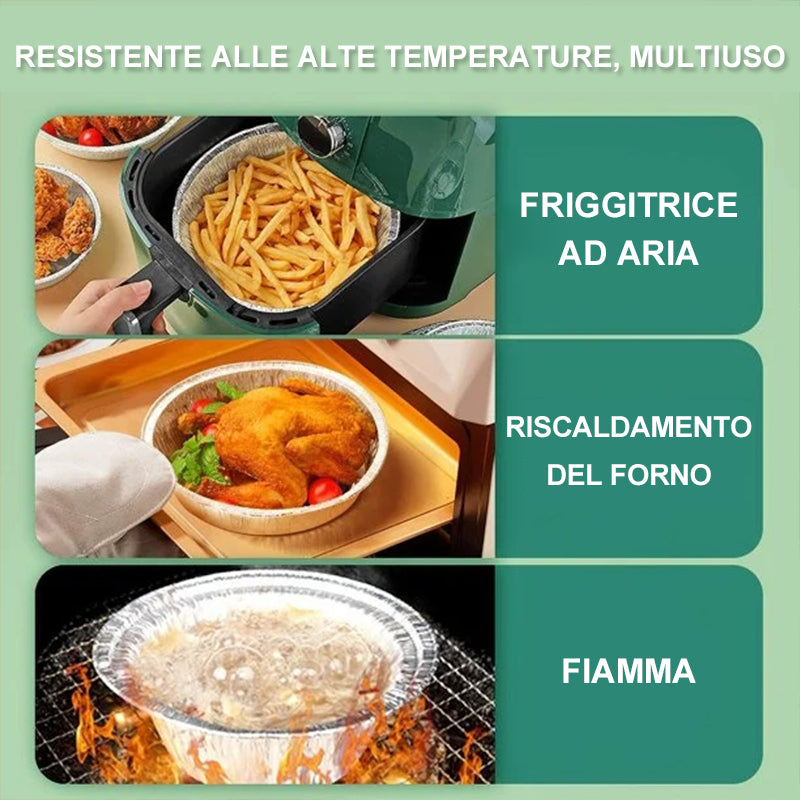 Fodere riutilizzabili per friggitrice ad aria in foglio di alluminio