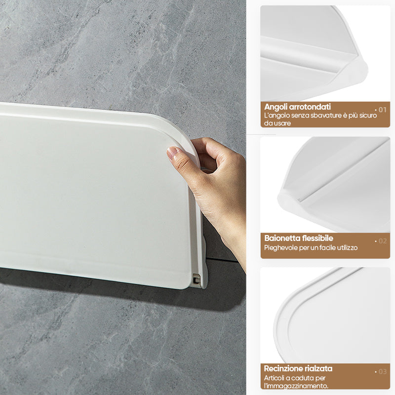 Bastone pieghevole in plastica per scaffali galleggianti