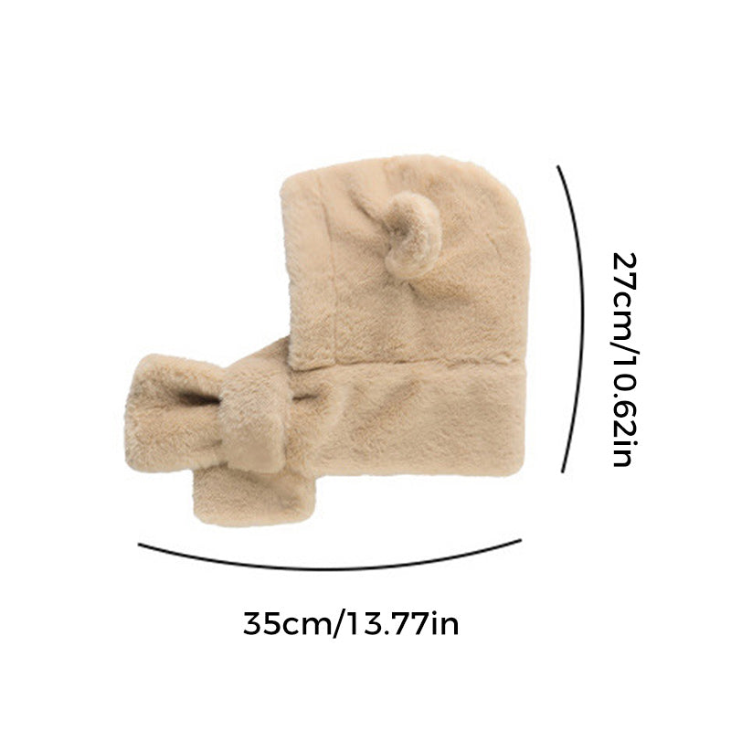 Cappello integrato con sciarpa per bebè