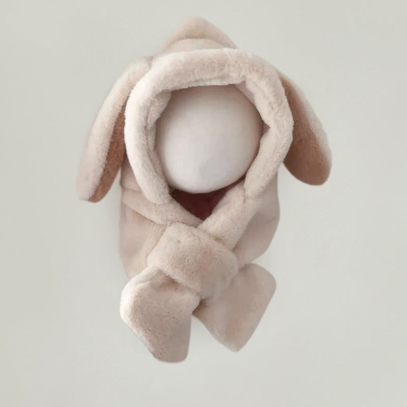 Cappello integrato con sciarpa per bebè