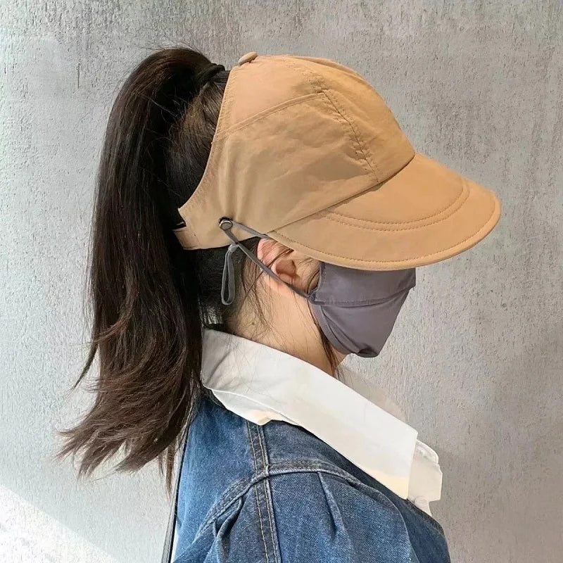 Cappello da sole con cappuccio cavo con protezione UV