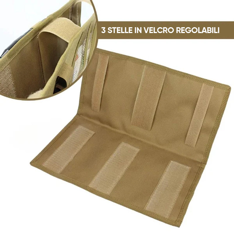 Organizzatore tattico per alette parasole da auto