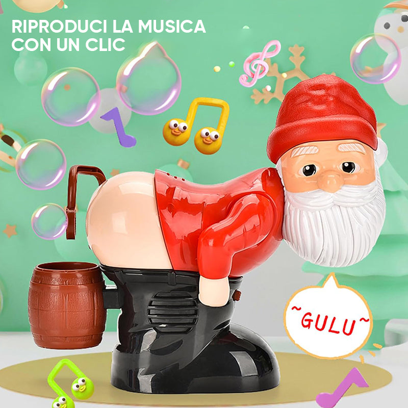 Divertente soffiatrice per bolle di Babbo Natale