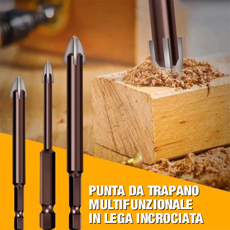 🔥 Punte triangolari con codolo esagonale in lega (5 pezzi)