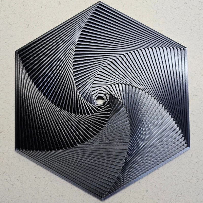 Esagono frattale di Fidget stampato in 3D