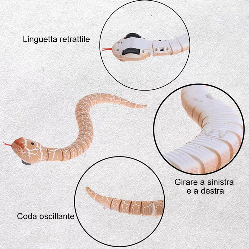 Giocattolo realistico del serpente RC telecomandato