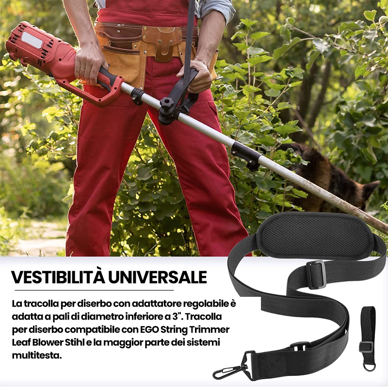 Impugnatura ergonomica per il tagliaerba con maniglia di prolunga