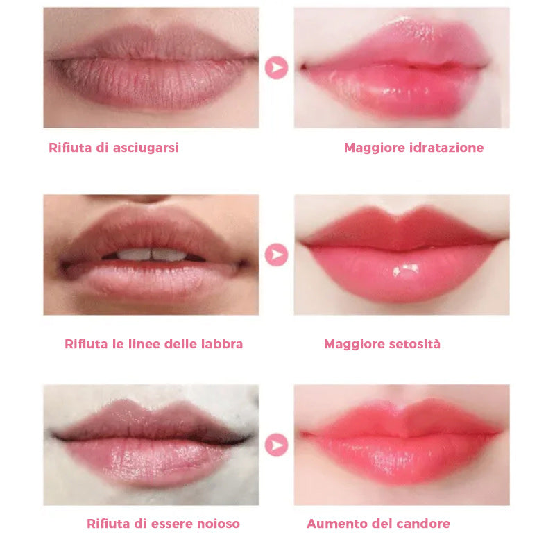 ✨Rossetto che cambia colore del fiore della gelatina di cristallo