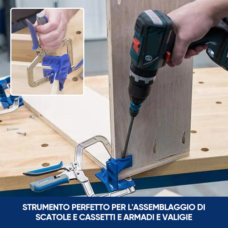 🔥 vendita calda 🔥Strumento per la lavorazione del legno - Clip ad angolo retto in metallo a 90 gradi
