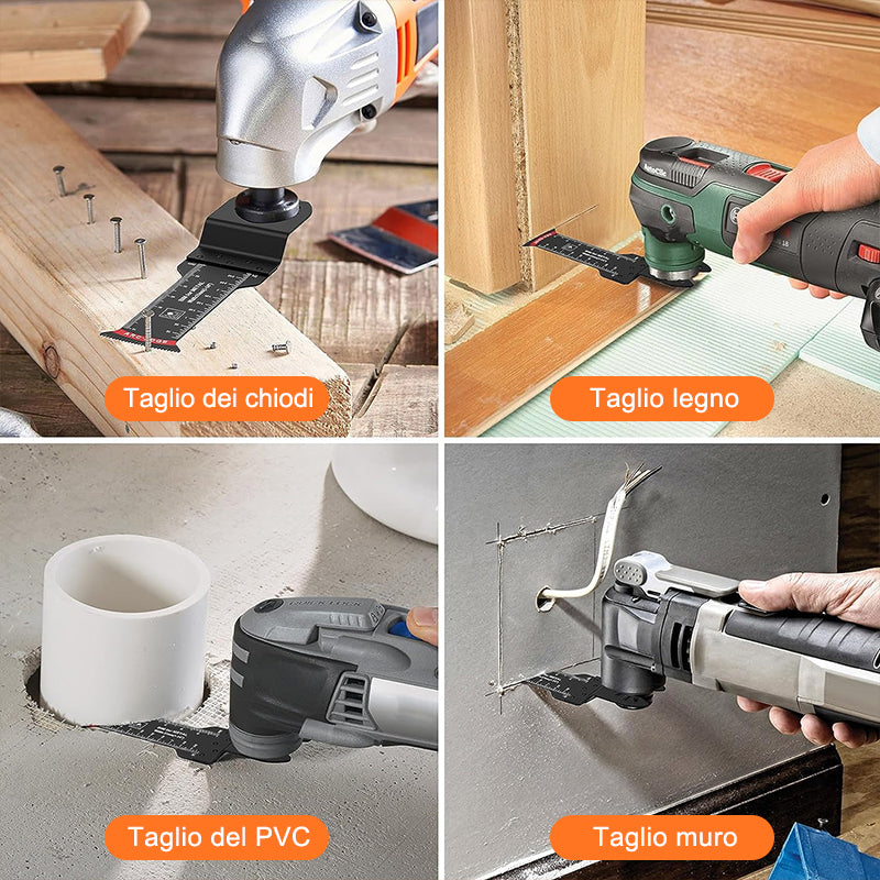 Lame per utensili oscillanti con bordo curvo (20 PCS)