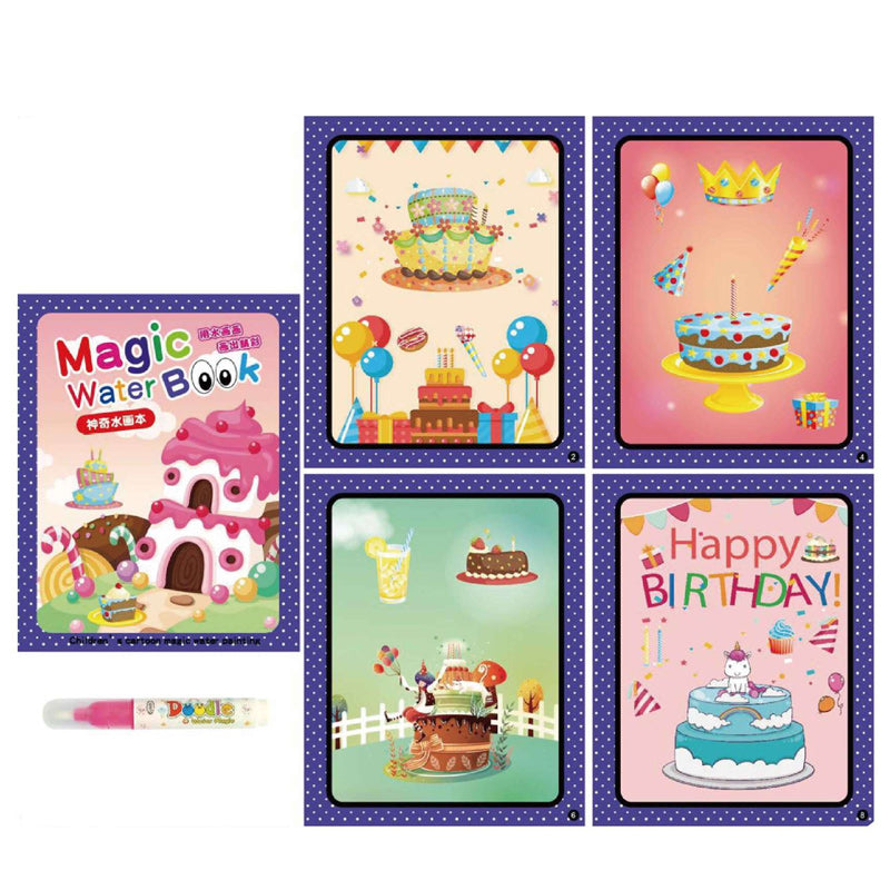 Libro da colorare sull'acqua magica