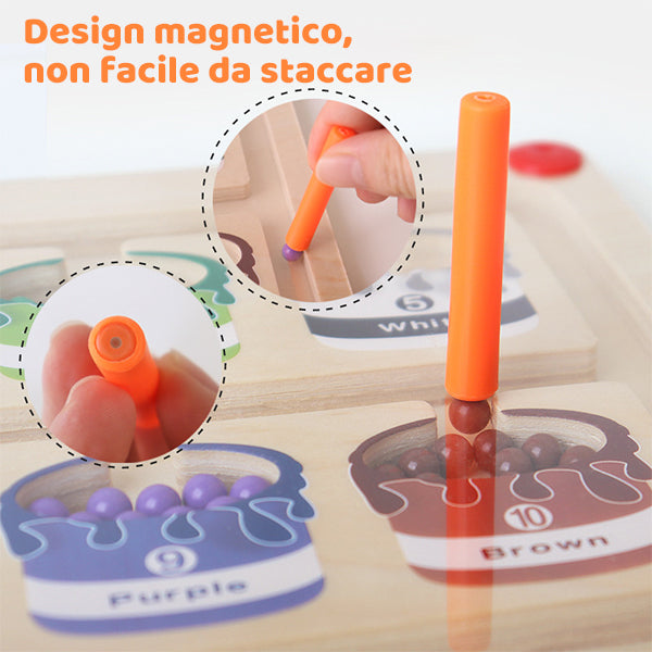 🔥vendita calda🔥Labirinto magnetico di colori e numeri
