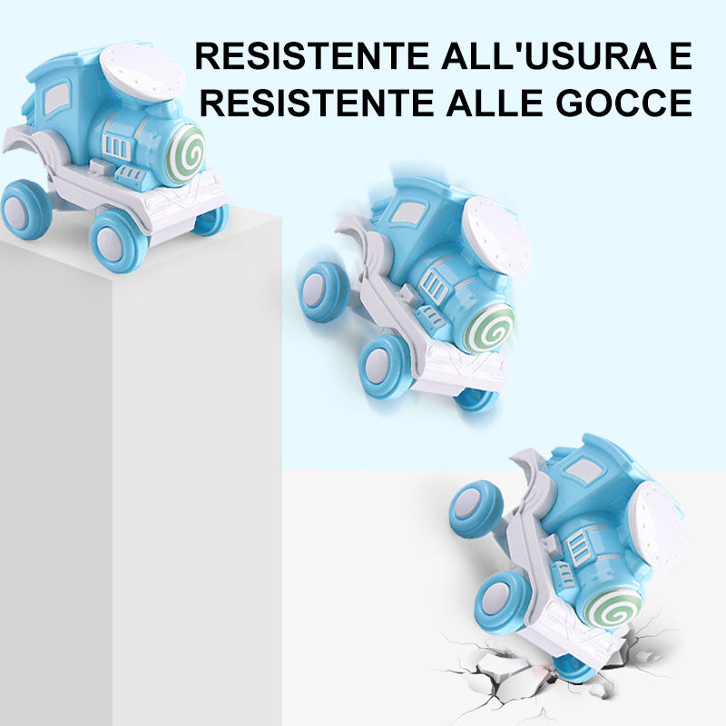 Premere il treno discarica acrobatica