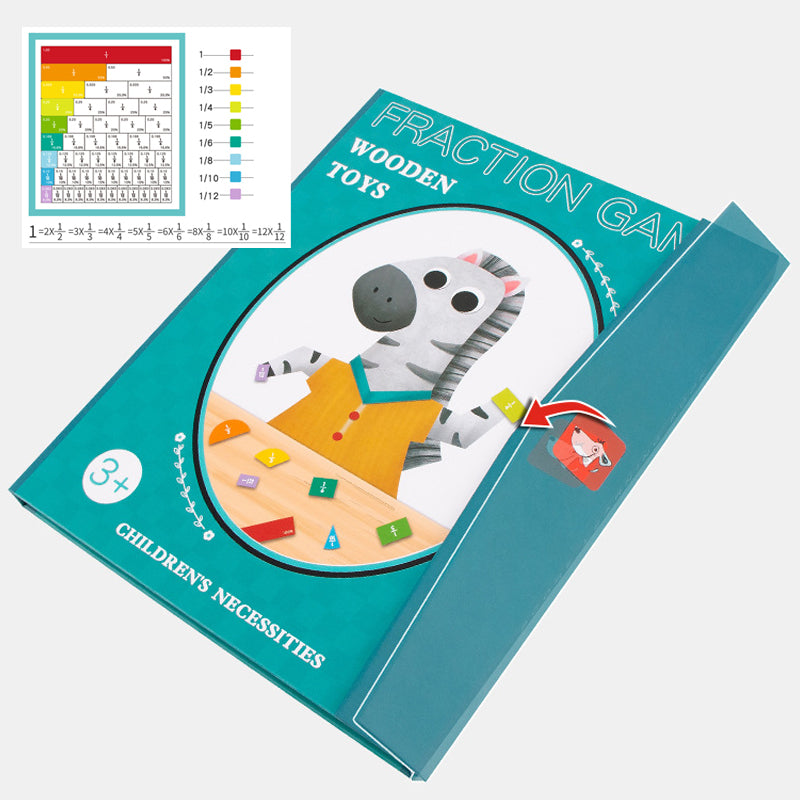 Puzzle magnetico con frazioni di libri per bambini