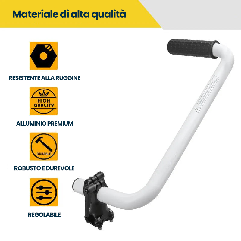 Impugnatura ergonomica per il tagliaerba con maniglia di prolunga