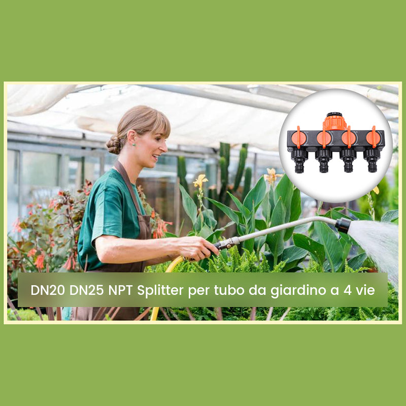 Kit Partenza con raccordi per installazione tubi da giardino Kit Partenza con raccordi per installazione tubi da giardino