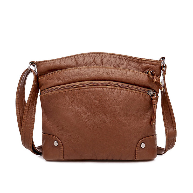 Borsa in pelle multiscomparto