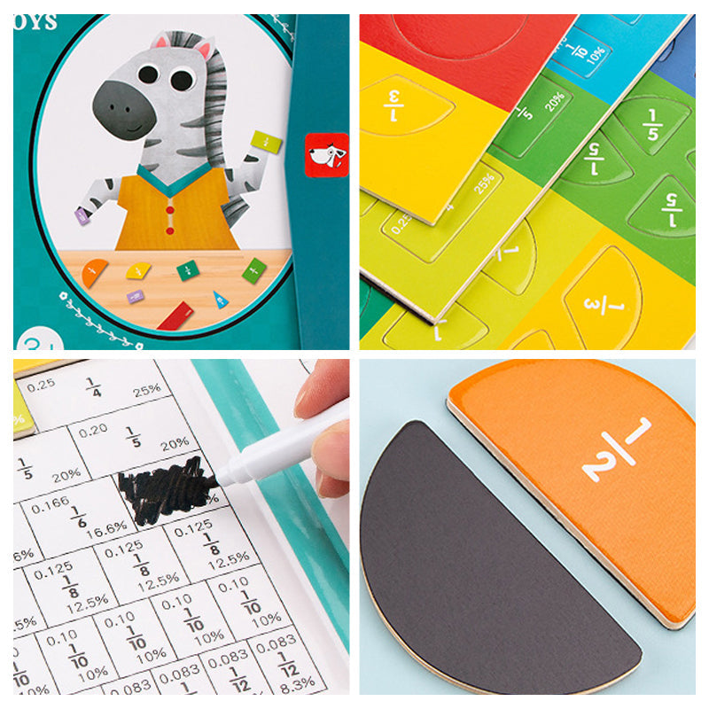 Puzzle magnetico con frazioni di libri per bambini