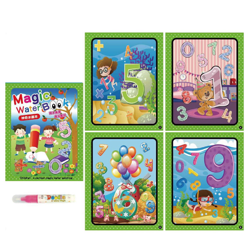 Libro da colorare sull'acqua magica