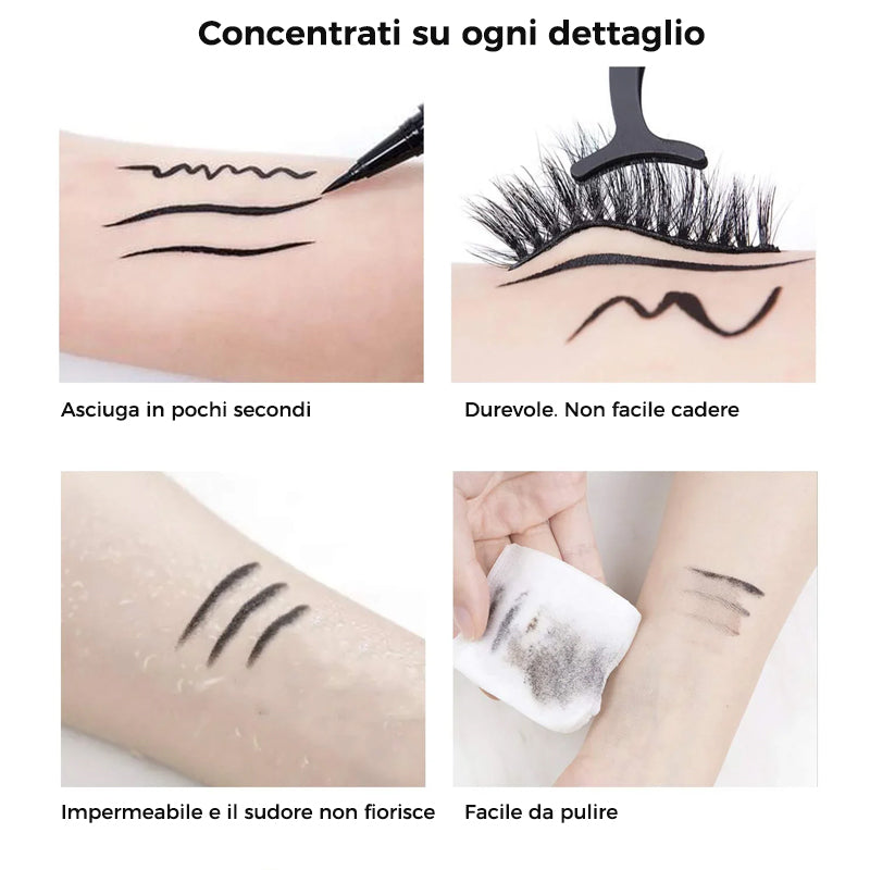 Matita per colla per ciglia eyeliner autoadesiva a lunga durata