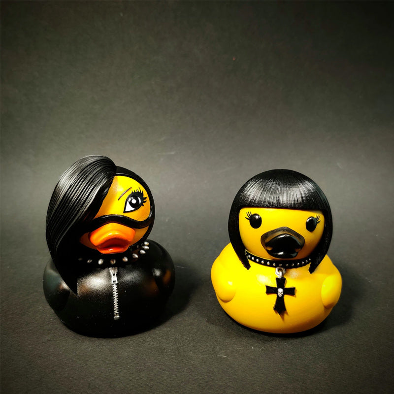 Ornamento di anatra punk satanico