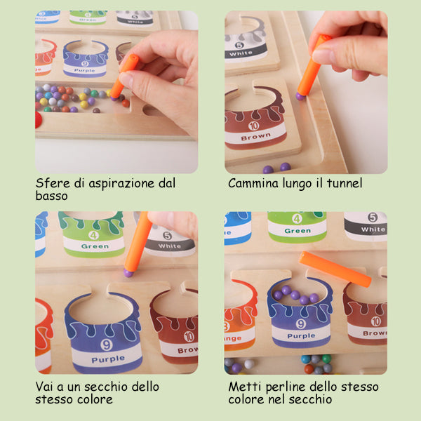 🔥vendita calda🔥Labirinto magnetico di colori e numeri