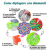 🌸Sottobicchieri con diamanti Sottobicchieri con pittura con diamanti (Mandala)