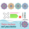 🌸Sottobicchieri con diamanti Sottobicchieri con pittura con diamanti (Mandala)