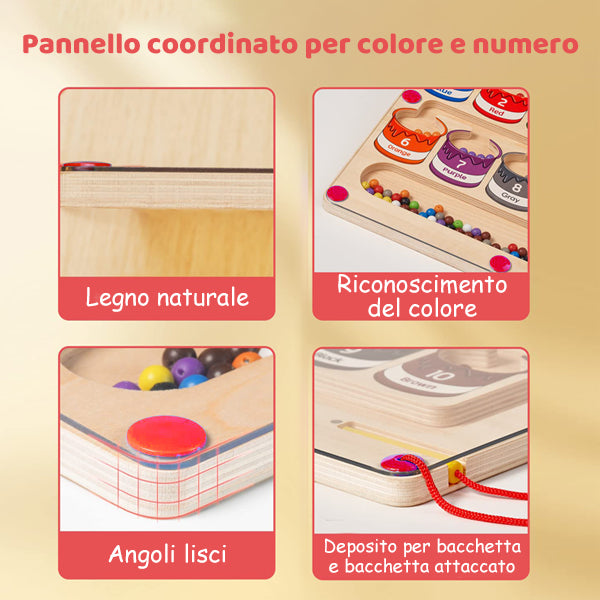 🔥vendita calda🔥Labirinto magnetico di colori e numeri