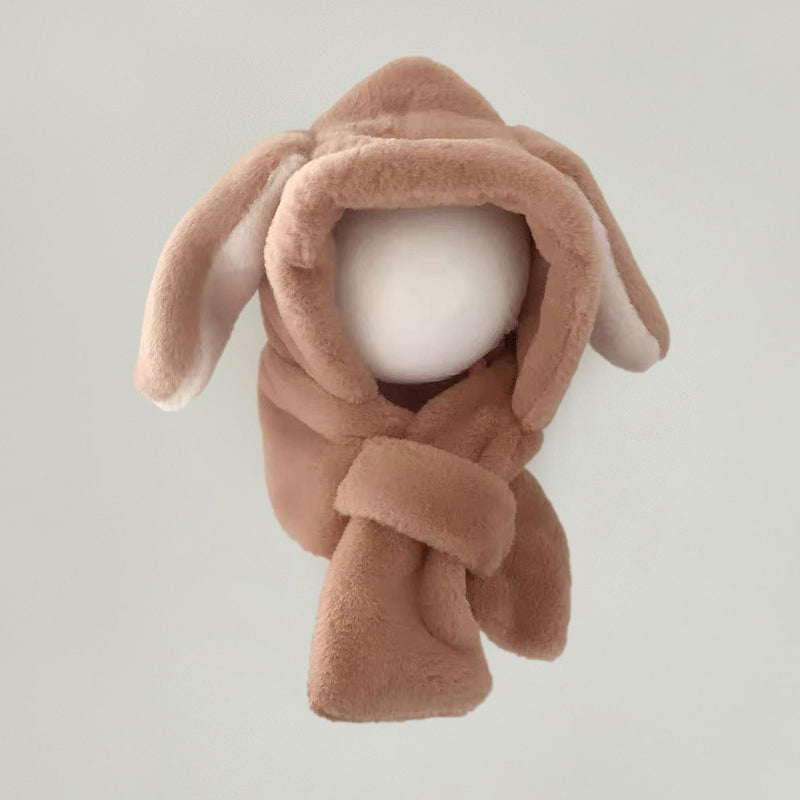 Cappello integrato con sciarpa per bebè