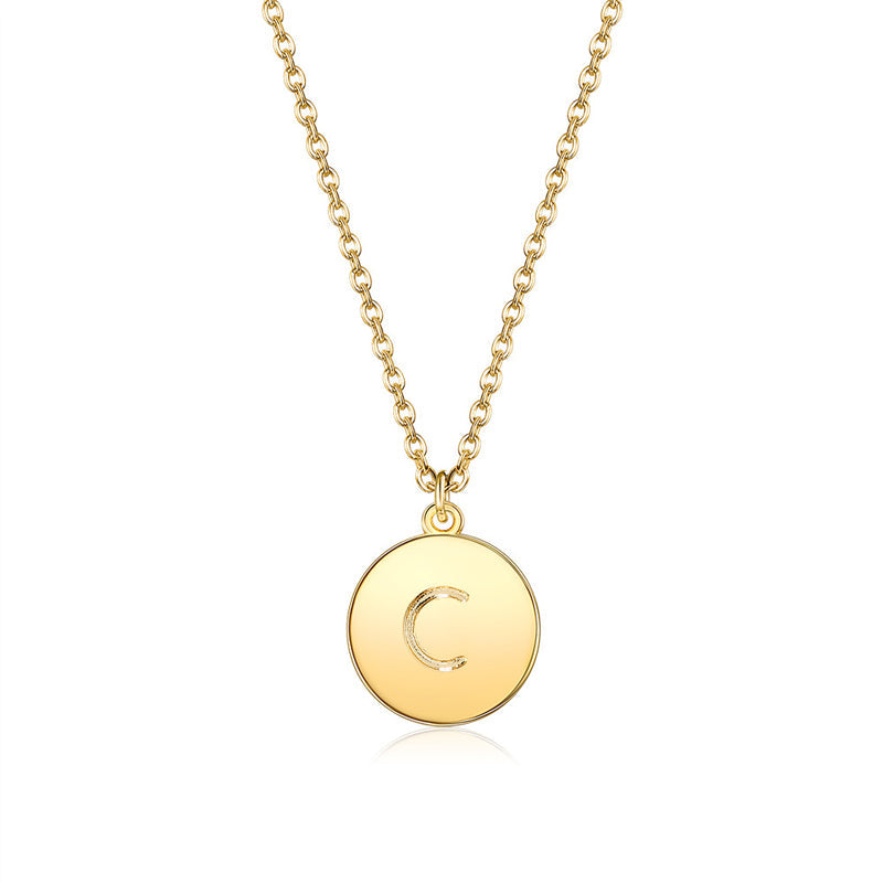 Collana rotonda con lettere