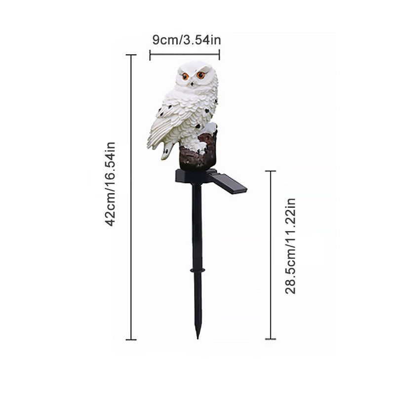 🦉Palo solare da giardino con figura dell'aquila