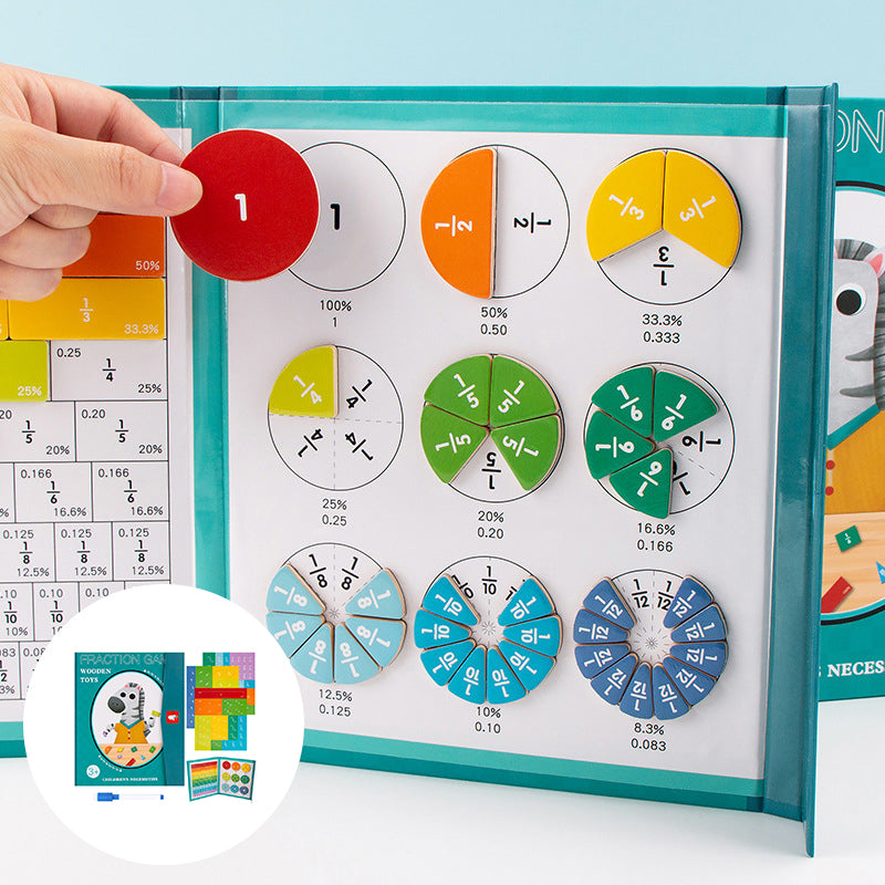 Puzzle magnetico con frazioni di libri per bambini