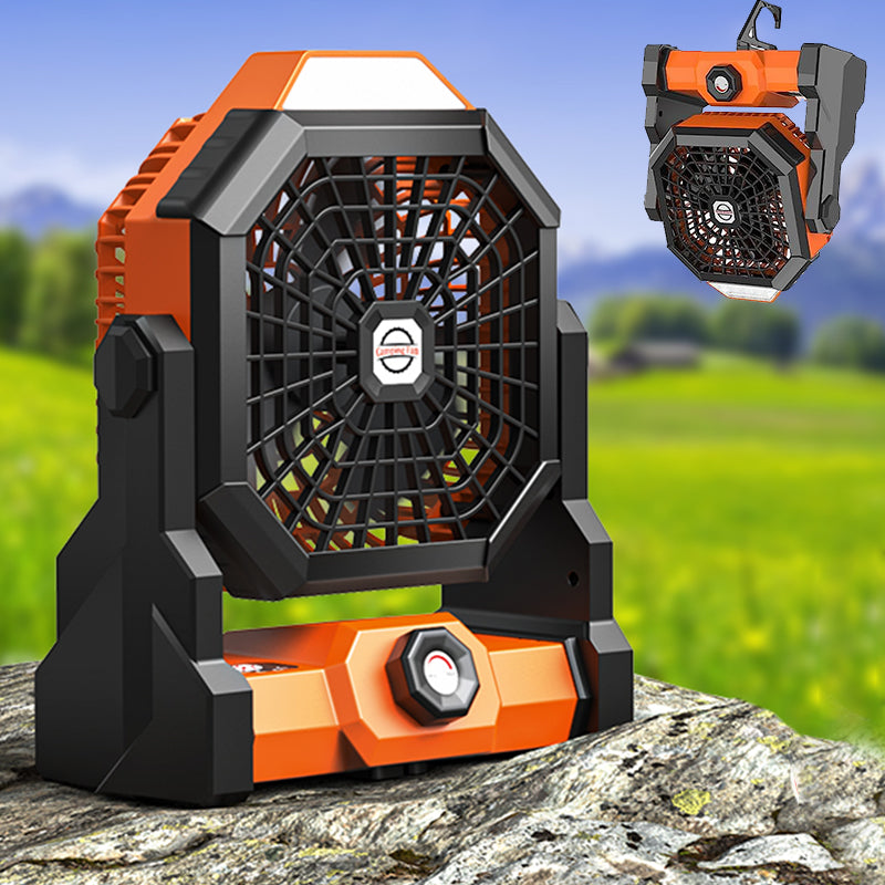 Ventilatore LED da campeggio con luce