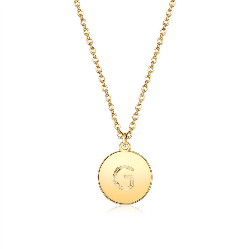 Collana rotonda con lettere