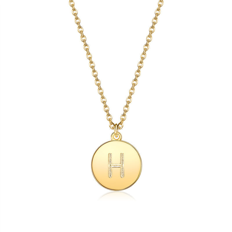 Collana rotonda con lettere