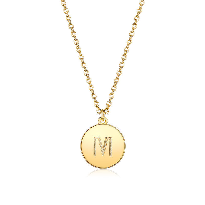 Collana rotonda con lettere
