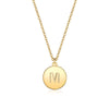 Collana rotonda con lettere