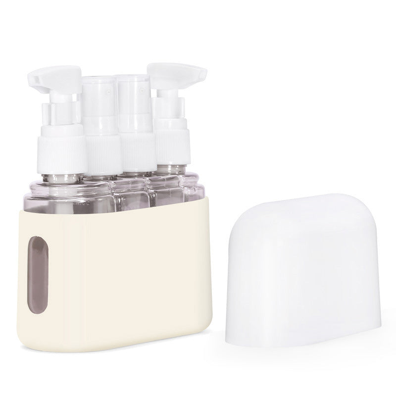 Set di flaconi da viaggio portatili con dispenser per shampoo