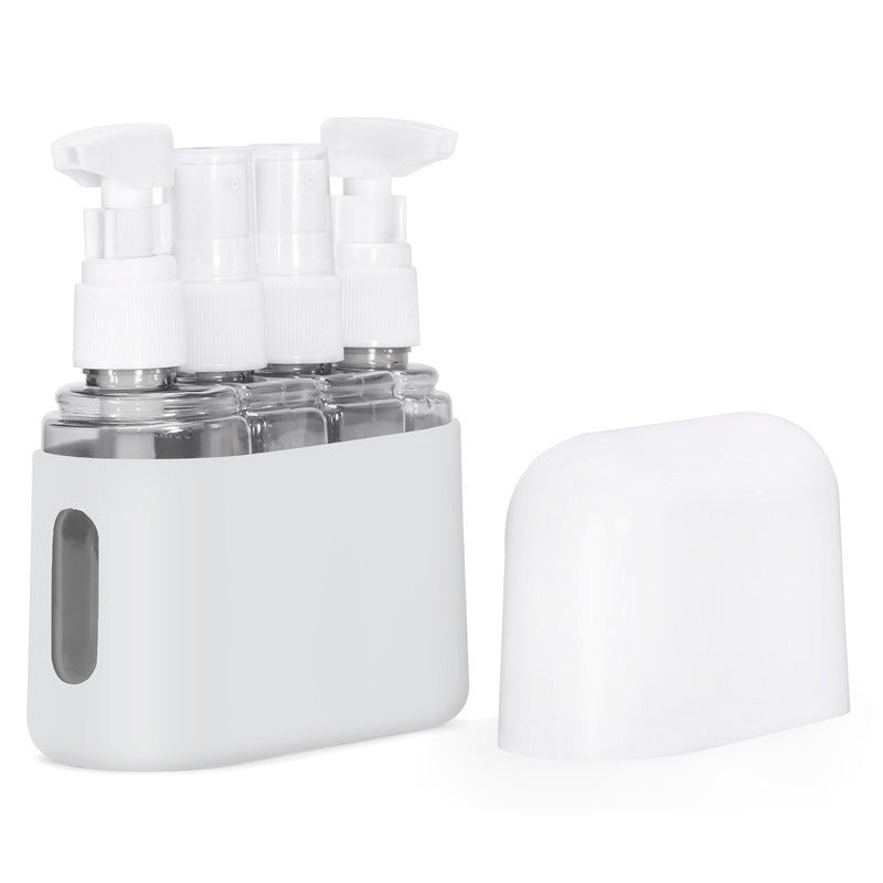 Set di flaconi da viaggio portatili con dispenser per shampoo