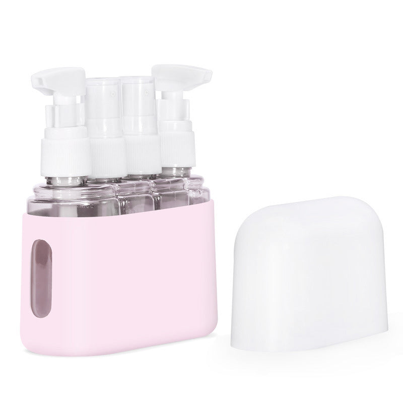 Set di flaconi da viaggio portatili con dispenser per shampoo