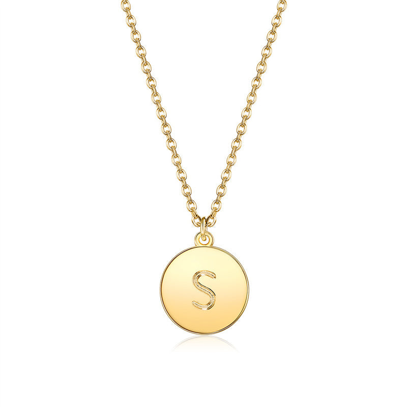 Collana rotonda con lettere