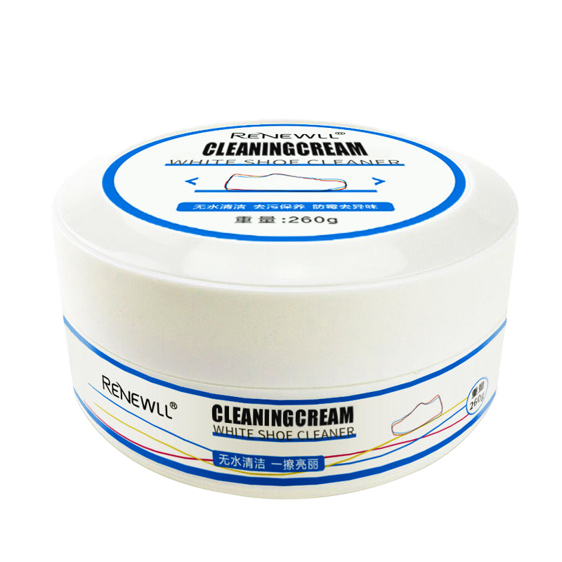 Crema detergente per scarpe bianche