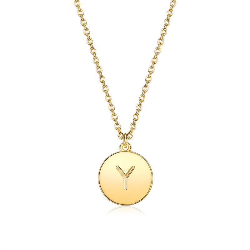 Collana rotonda con lettere
