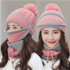 Set di sciarpe invernali da donna 3PCS