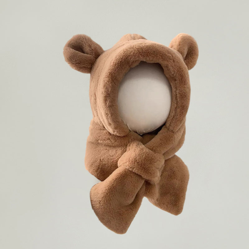 Cappello integrato con sciarpa per bebè