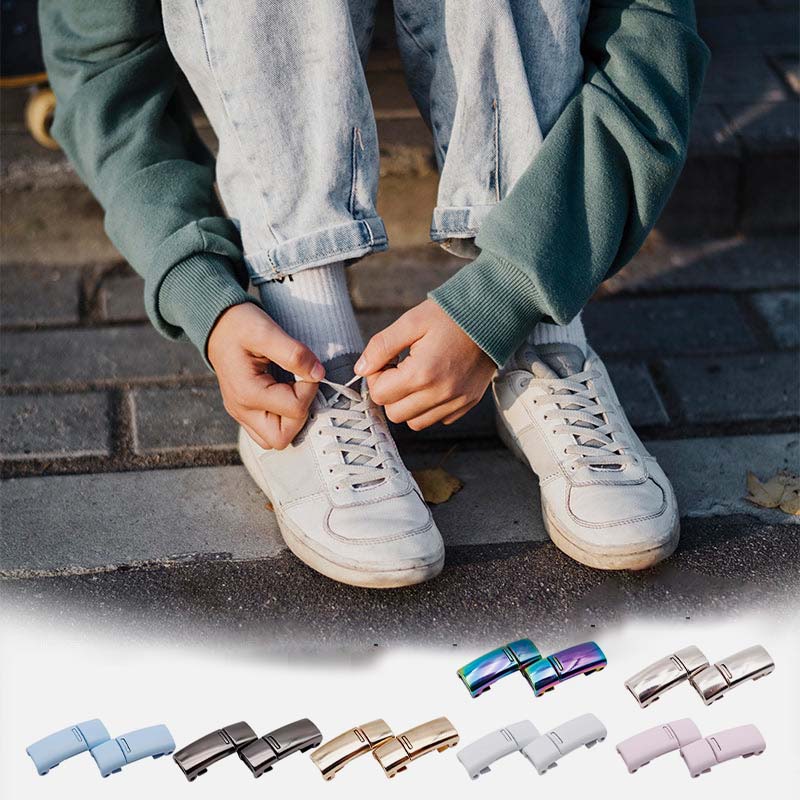 Fibbia magnetica in metallo per lacci pigri