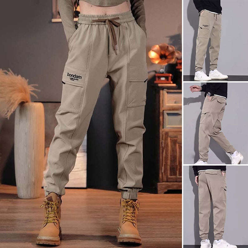 Pantaloni cargo casual con tasche multiple