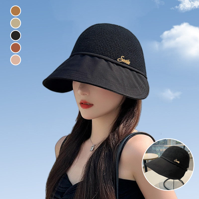 Cappello da sole a tesa larga da donna