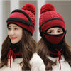 Set di sciarpe invernali da donna 3PCS